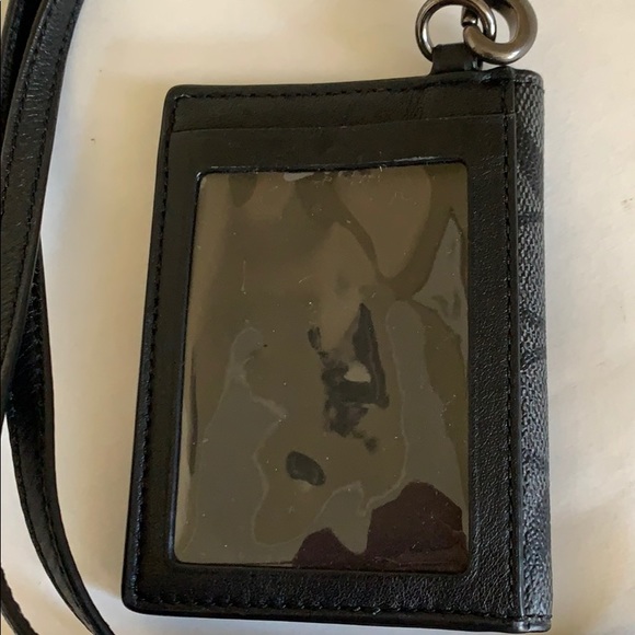 Coach Mens card case wallet neck lanyard - Picture 4 of 5
